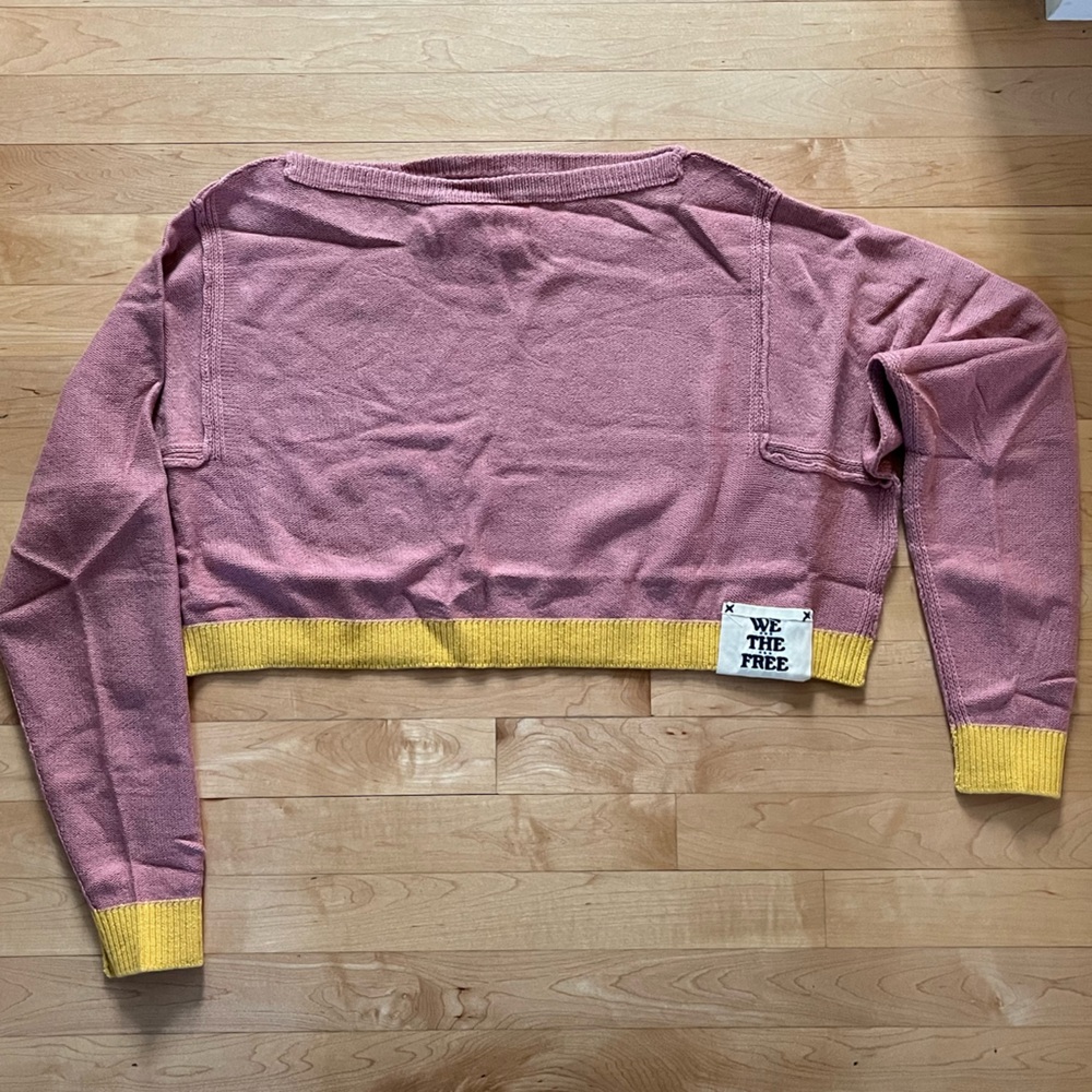 Free People Cropped Sweater